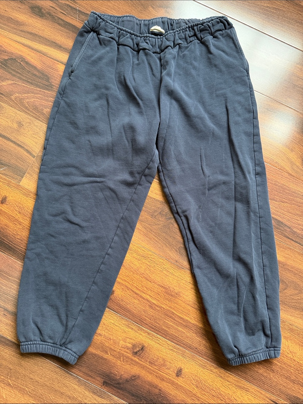 4/$20 Pact Organic Cotton Thick Cropped Joggers With Pockets M